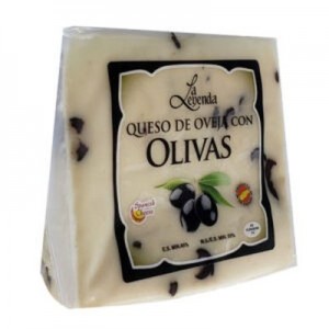 Sūris avies pieno su juodosiomis alyvuogėmis LA LEYENDA, 150 g